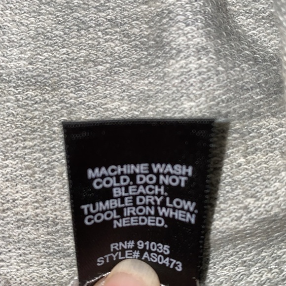 ASHLEY STEWART sweatshirt long sleeve zip up hoodie 2 pockets NEW size 14/16 - Picture 7 of 11